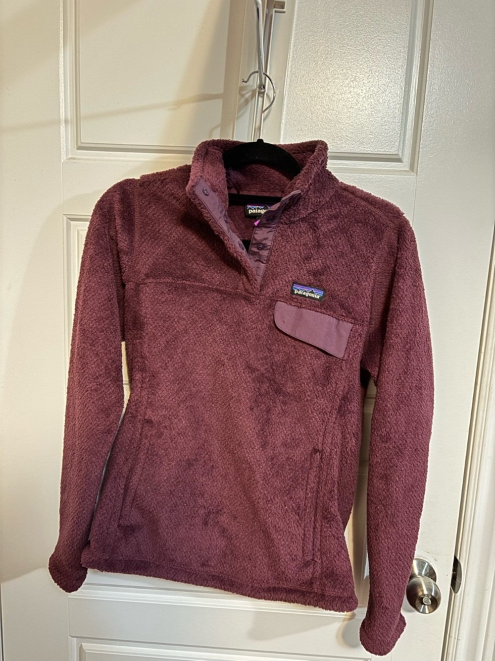 Patagonia Women's Plush Quarter-Snap Fleece Pullover - Plum